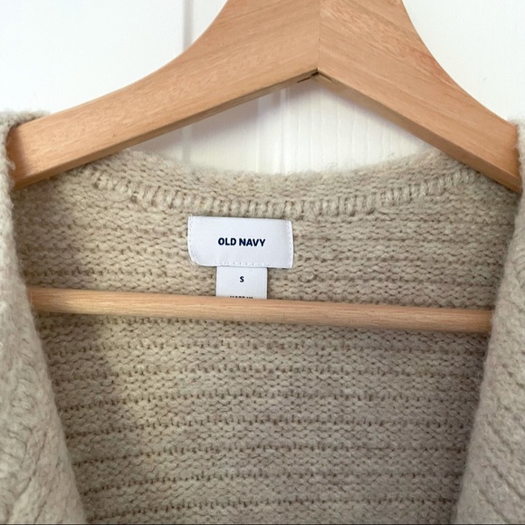 Sold ❗️Old Navy Oatmeal Open Front Neutral Sweater Coat - Picture 5 of 6